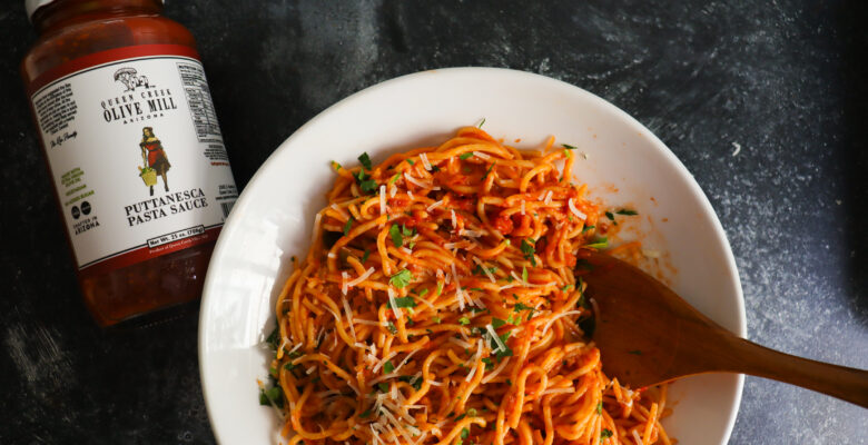 puttanesca spaghetti